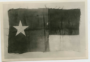 Image of A section of American flag found by MacMillan. Left by Peary in 1906 Cape Thomas